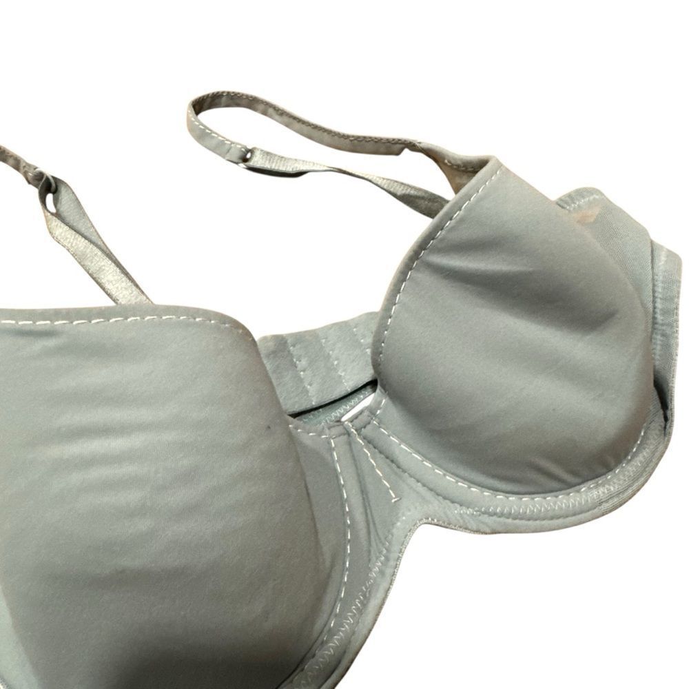 La Perla Blue Gray Contrast Stitch Bra - Picture 10 of 13